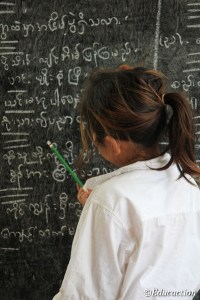 Estudiante en la Escuela del Km42
