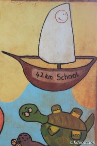 Mural en la Escuela del Km42